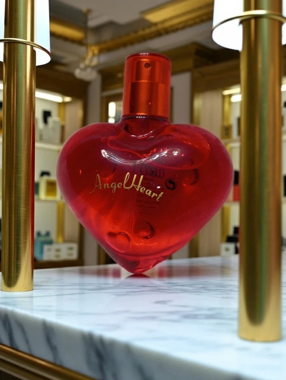 Angel Heart By Clandestine Women's Red Heart-Shaped EDT Fragrance Bottle 1.7 OZ
